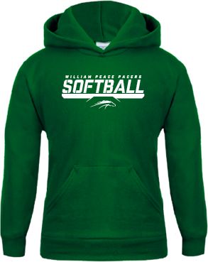 William Peace Youth Fleece Hoodie Softball Bar Design - ONLINE ONLY