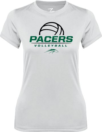 William Peace Ladies Syntrel Performance Tee Pacers Volleyball Stacked - ONLINE ONLY