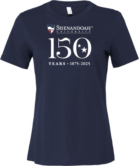 Shenandoah Bella + Canvas Womens Relaxed Cotton T Shirt Shenandoah - 150 years Stacked - ONLINE ONLY