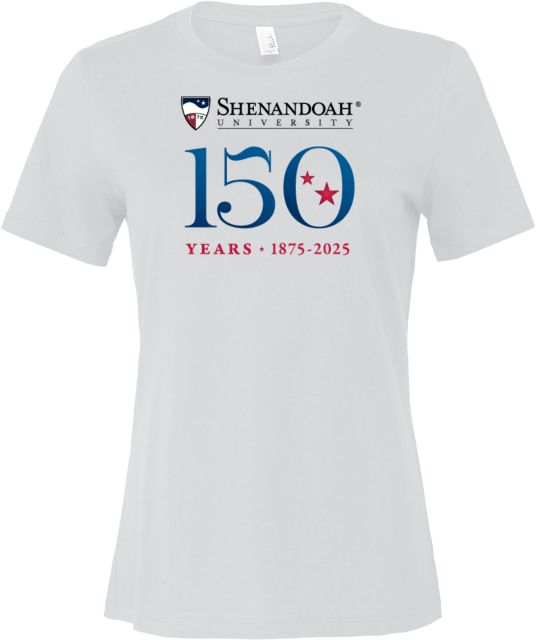 Shenandoah Bella + Canvas Womens Relaxed Cotton T Shirt Shenandoah - 150 years Stacked - ONLINE ONLY