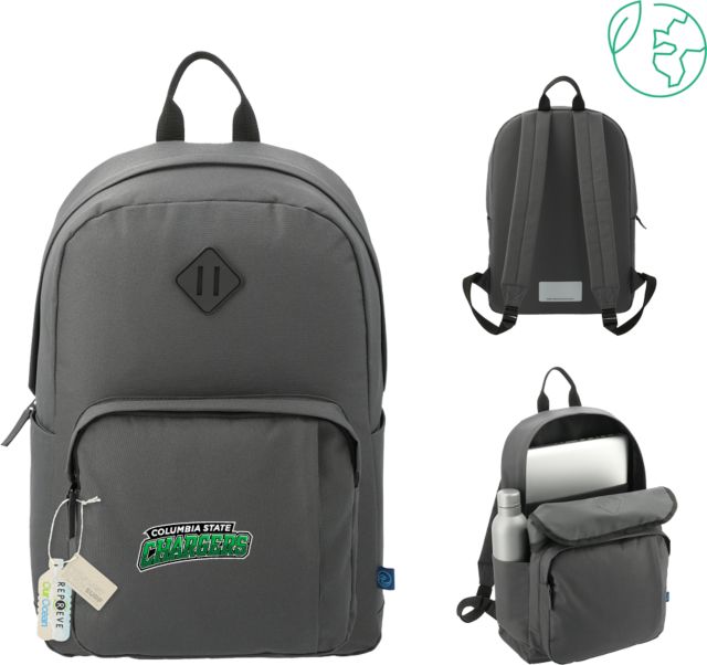 Columbia State CC Repreve Ocean Everyday 15 inch Computer Backpack Columbia State Chargers Athletics Wordmark - ONLINE ONLY