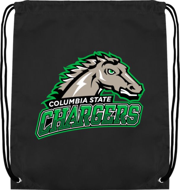 Columbia State CC Drawstring Backpack Columbia State Chargers Athletics Primary Mark - ONLINE ONLY