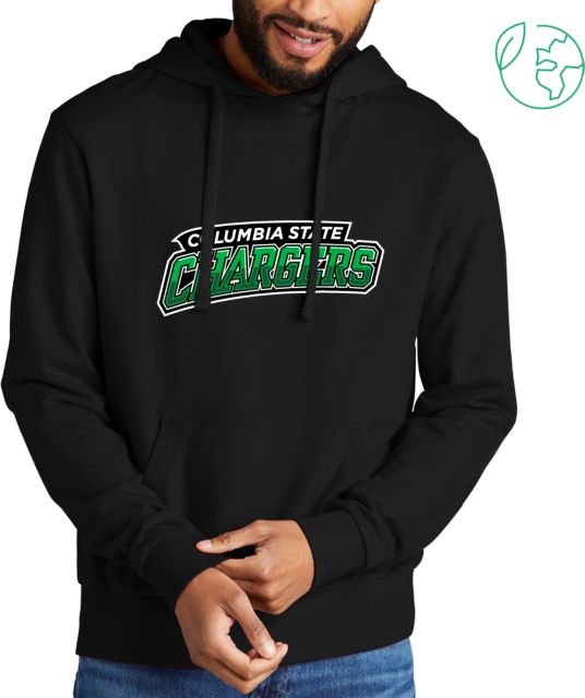 Columbia State CC Allmade Organic French Terry Pullover Hoodie Columbia State Chargers Athletics Wordmark - ONLINE ONLY