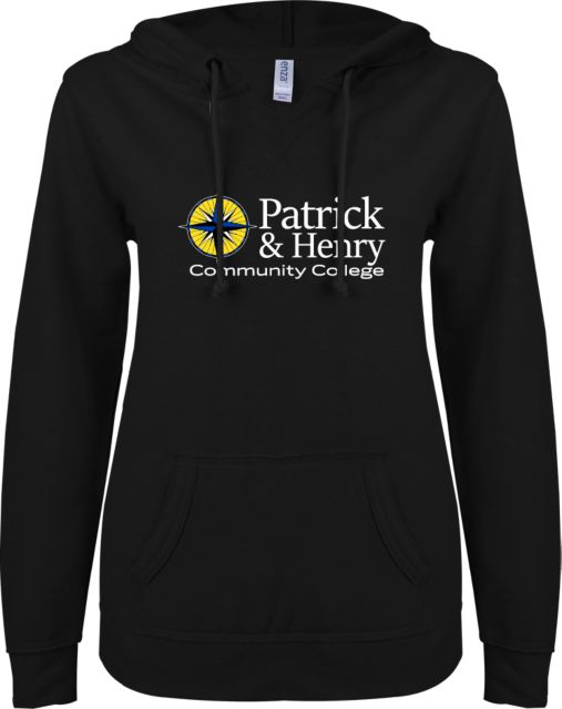 Patrick Henry ENZA Womens V Notch Raw Edge Fleece Hoodie Patrick and Henry Primary Mark -  ONLINE ONLY