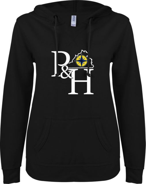 Patrick Henry ENZA Womens V Notch Raw Edge Fleece Hoodie Patrick and Henry Athletic Mark -  ONLINE ONLY