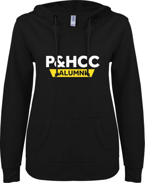 Patrick Henry ENZA Womens V Notch Raw Edge Fleece Hoodie PHCC Alumni -  ONLINE ONLY