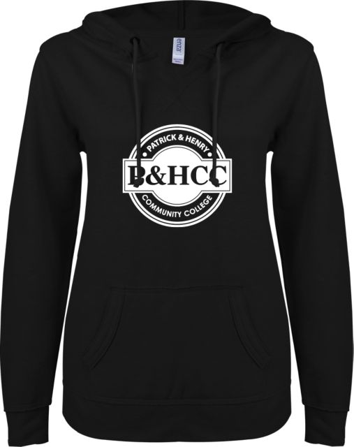 Patrick Henry ENZA Womens V Notch Raw Edge Fleece Hoodie Patrick and Henry Circle -  ONLINE ONLY