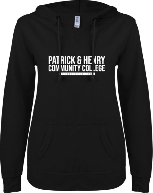 Patrick Henry ENZA Womens V Notch Raw Edge Fleece Hoodie Patrick and Henry Established -  ONLINE ONLY