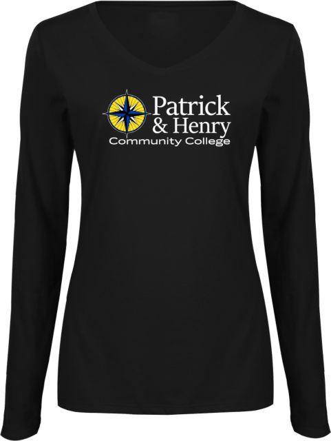 Patrick Henry Womens Long Sleeve V Neck Tee Patrick and Henry Primary Mark -  ONLINE ONLY