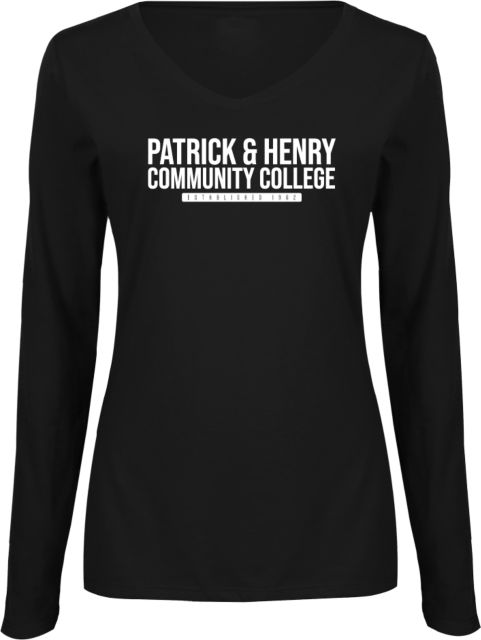 Patrick Henry Womens Long Sleeve V Neck Tee Patrick and Henry Established -  ONLINE ONLY