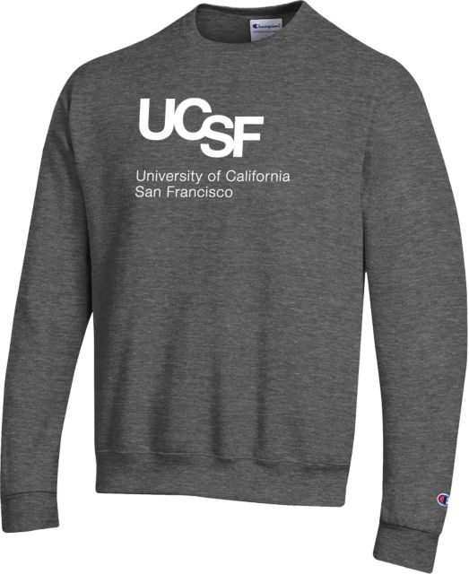 UCSF Champion Granite Heather Fleece Crew UCSF University of California San Francisco