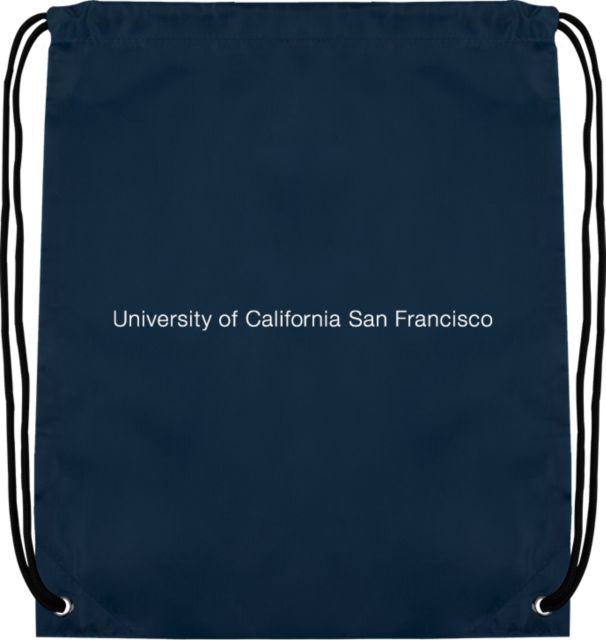 UCSF Drawstring Backpack University of California San Francisco Flat