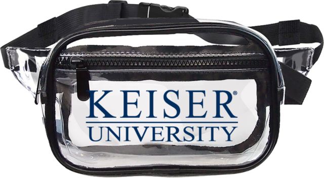 Keiser University Clear Fanny Pack Keiser University Stacked - ONLINE ONLY
