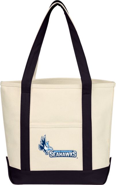 Keiser University Cotton Canvas Tote Bag Keiser University Seahawks with Mascot - ONLINE ONLY