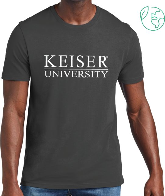 Keiser Allmade Dark Organic Cotton Tee Keiser University Stacked - ONLINE ONLY