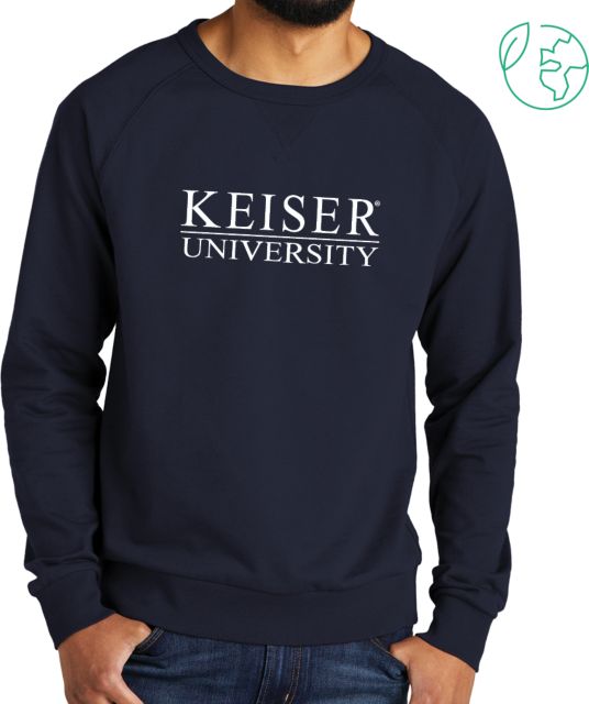 Keiser Allmade Organic French Terry Crewneck Sweatshirt Keiser University Stacked - ONLINE ONLY