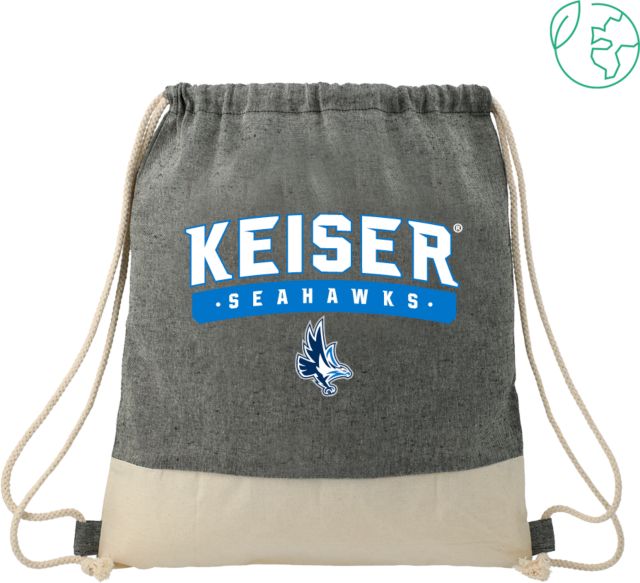 Keiser Split Recycled Cotton Drawstring Bag Keiser Seahawks - ONLINE ONLY