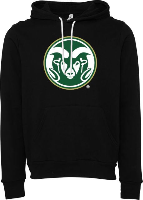 Colorado State Bella + Canvas Fleece Hood Colorado State Primary Athletics Mark