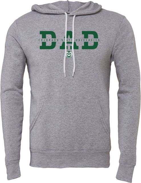 Colorado State Bella + Canvas Fleece Hood Colorado State University Dad