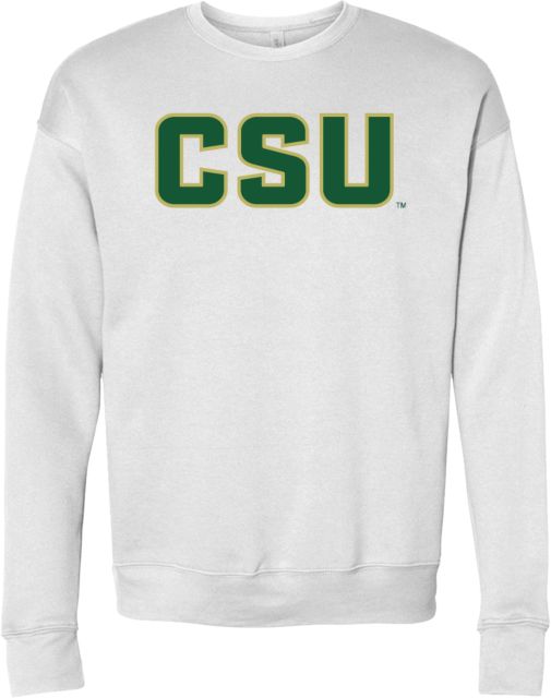 Colorado State Bella + Canvas Fleece Crew Colorado State w/ Primary Mark