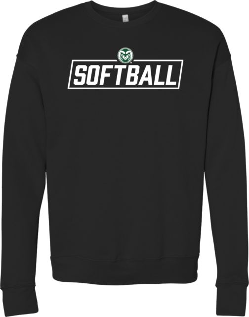 Colorado State Bella + Canvas Fleece Crew Softball Bar w/ Colorado State Primary Mark
