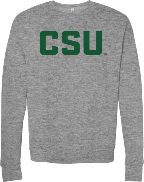 Colorado State Bella + Canvas Fleece Crew Colorado State w/ Primary Mark