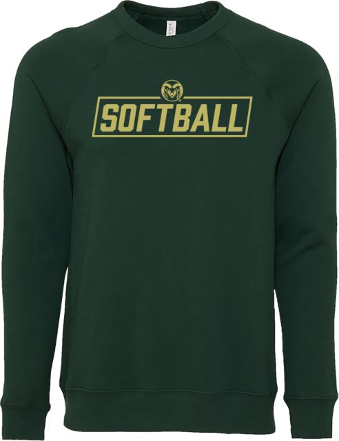 Colorado State Bella + Canvas Fleece Crew Softball Bar w/ Colorado State Primary Mark