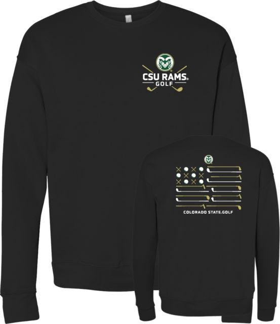Colorado State Bella + Canvas Fleece Crew CSU Rams Golf - Hit the Pin