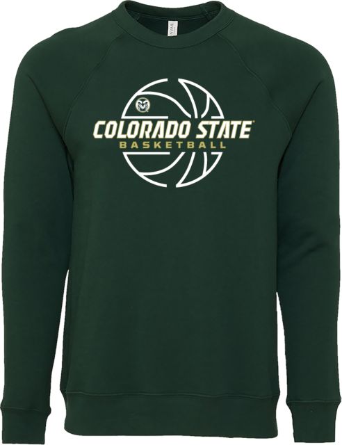 Colorado State Bella + Canvas Fleece Crew Colorado State Basketball Lines