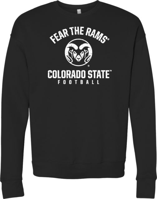Colorado State Bella + Canvas Fleece Crew Fear the Rams - Colorado State Football