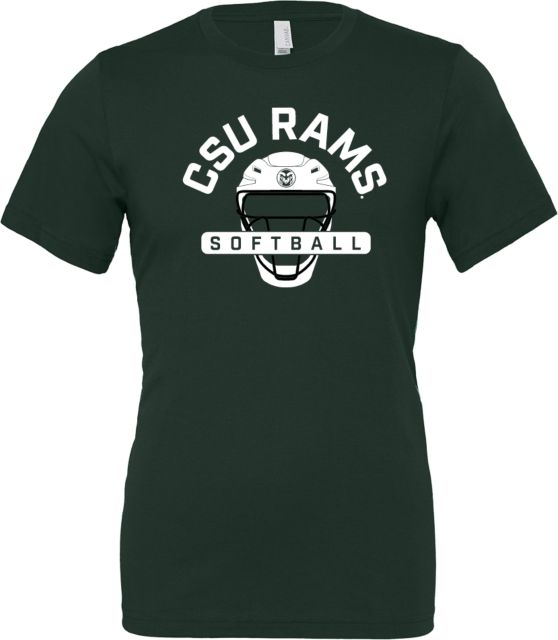 Colorado State Bella + Canvas Jersey Cotton T Shirt CSU Rams - Team Catcher Softball