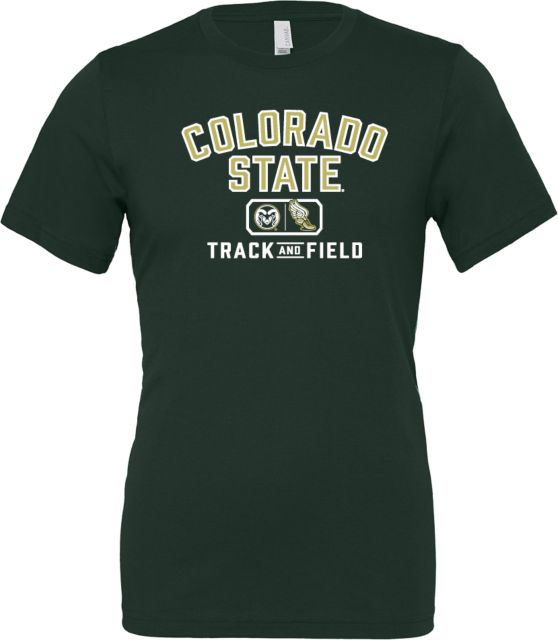 Colorado State Bella + Canvas Jersey Cotton T Shirt Colorado State - Track and Field Lockup