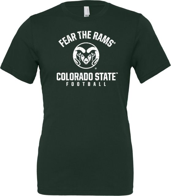 Colorado State Bella + Canvas Jersey Cotton T Shirt Fear the Rams - Colorado State Football