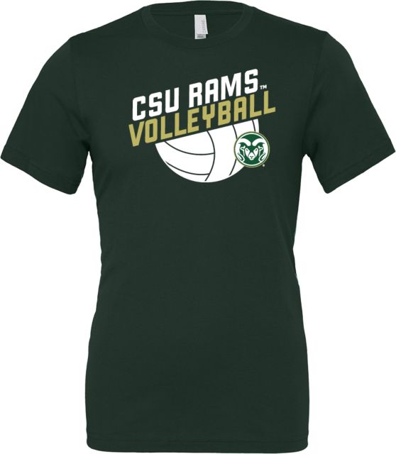 Colorado State Bella + Canvas Jersey Cotton T Shirt CSU Rams Volleyball Design