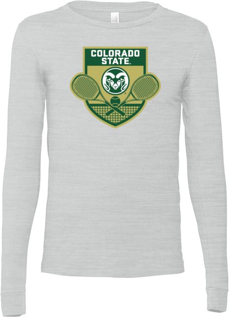 Colorado State Bella + Canvas Ash Jersey Cotton Long Sleeve T Shirt Colorado State - Tee Off Golf