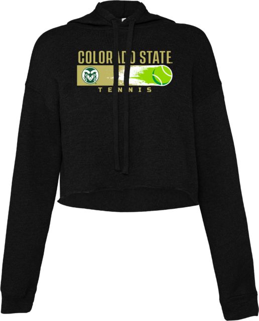 Colorado State Bella + Canvas Cropped Fleece Hood Colorado State - Flying Aces Tennis