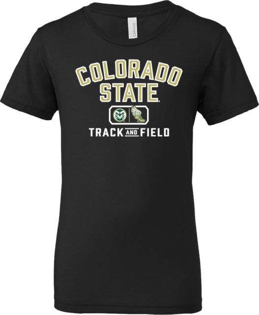 Colorado State Bella + Canvas Youth Jersey T Shirt Colorado State - Track and Field Lockup
