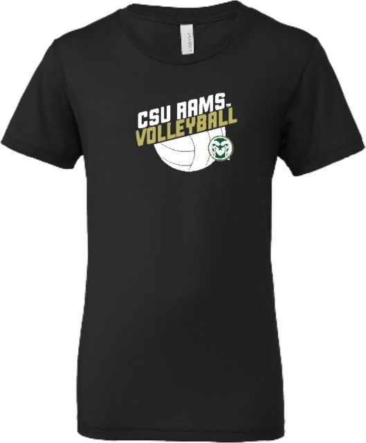 Colorado State Bella + Canvas Youth Jersey T Shirt CSU Rams Volleyball Design
