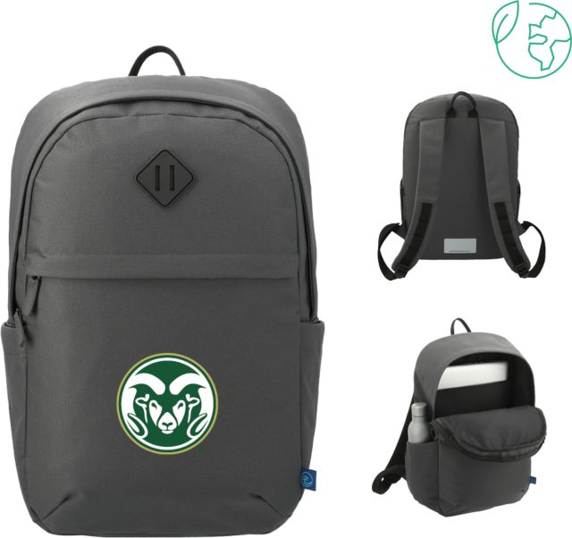 Colorado State Repreve Ocean Commuter 15 inch Computer Backpack Colorado State Primary Athletics Mark