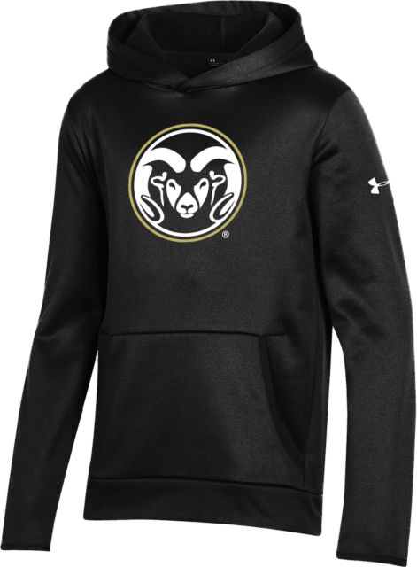 Colorado State Youth Under Armour Fleece Hoodie Colorado State Primary Athletics Mark - UA
