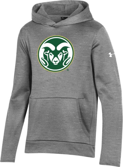 Colorado State Youth Under Armour Fleece Hoodie Colorado State Primary Athletics Mark - UA