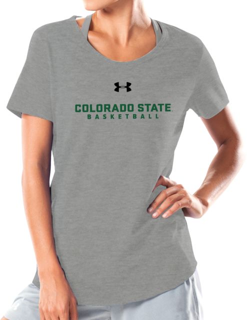Colorado State Under Armour Charged Cotton Tee Colorado State Basketball - UA