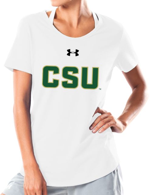 Colorado State Under Armour Charged Cotton Tee Colorado State Primary Athletics Mark - UA