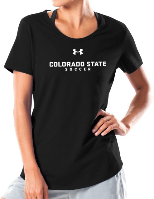 Colorado State Under Armour Charged Cotton Tee Colorado State Soccer - UA
