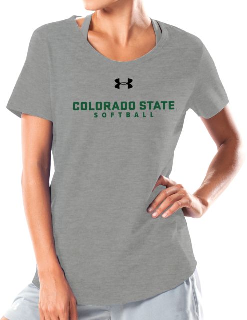 Colorado State Under Armour Charged Cotton Tee Colorado State Softball - UA