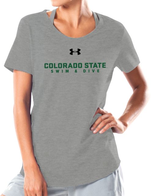 Colorado State Under Armour Charged Cotton Tee Colorado State Swim and Dive - UA