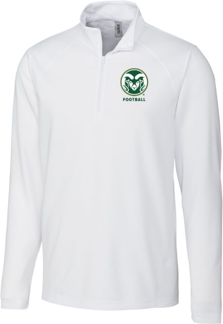 Colorado State Clique Ice Pique Half Zip Colorado State Primary Athletics Mark - Football