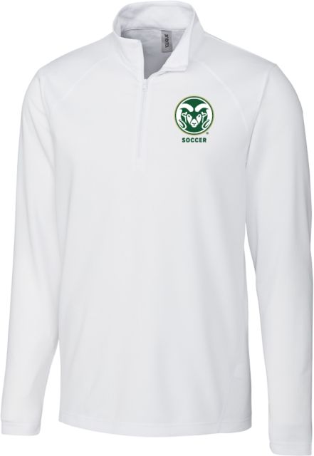 Colorado State Clique Ice Pique Half Zip Colorado State Primary Athletics Mark - Soccer
