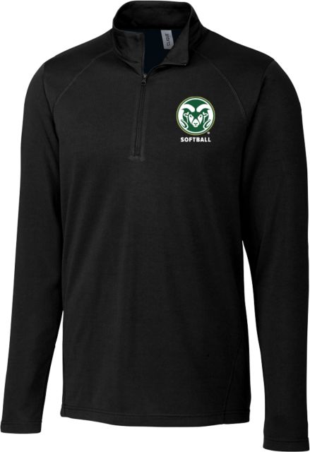 Colorado State Clique Ice Pique Half Zip Colorado State Primary Athletics Mark - Softball