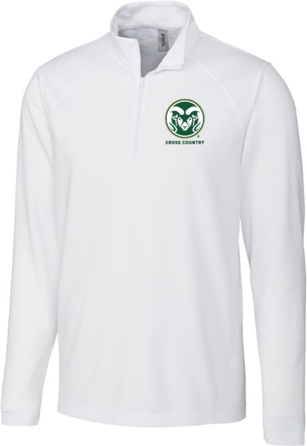 Colorado State Clique Ice Pique Half Zip Colorado State Primary Athletics Mark - Cross Country